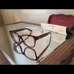 Gucci Eyeglass Frames - GG0038O 002 - Havana/Green